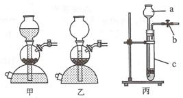 ①荷兰科学家启普(kipp)发明的气体发生器如图(甲,乙)