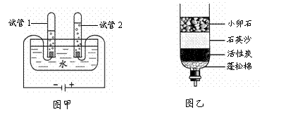 (1)图甲是电解水的实验装置示意.