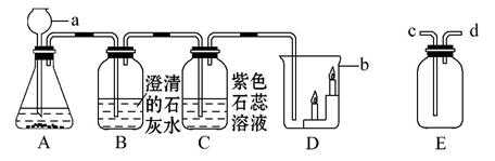 是实验室用碳酸钙与稀盐酸反应制取二氧化碳并验证其性质的实验装置